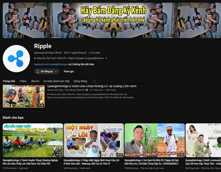 Quang Linh Vlogs đổi tên hay bị hack kênh YouTube?