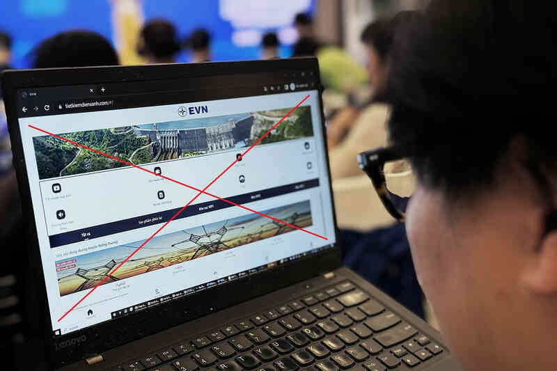 Cảnh giác với website giả mạo Điện lực Việt Nam EVN