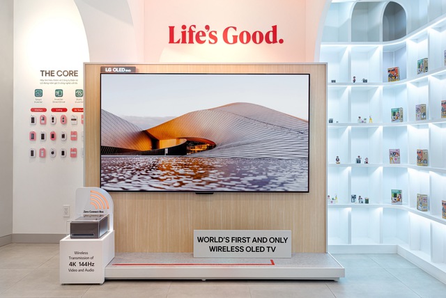 LG ra mắt TV OLED evo 4K không dây: Hộp kết nối đặt xa đến 9 mét, hình ảnh và âm thanh đều có AI