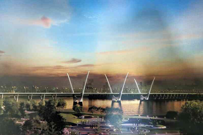 Hà Nội sắp có “siêu cầu” hơn 8.000 tỷ bắc qua sông Hồng, với 8 làn xe, nối Bắc Từ Liêm với huyện Đông Anh- Ảnh 2.