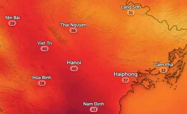 Gió Đông Bắc về khiến nhiệt độ miền Bắc giảm, dự báo Hà Nội tối nay mưa to
