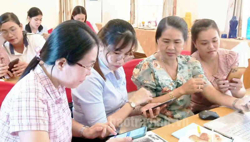 Phụ nữ thành phố Trà Vinh đẩy mạnh ứng dụng công nghệ số
