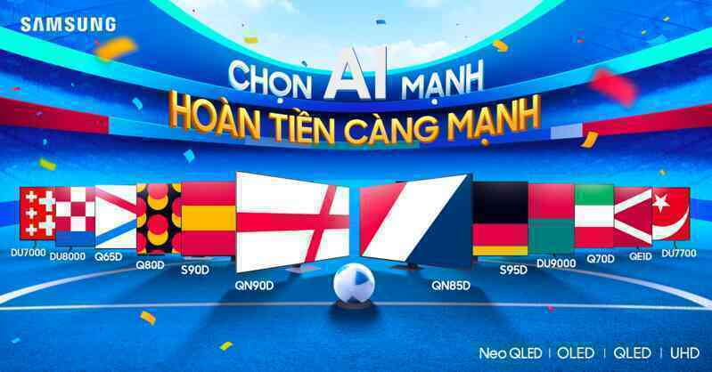 Tận hưởng Euro 2024 sống động trên Samsung AI TV