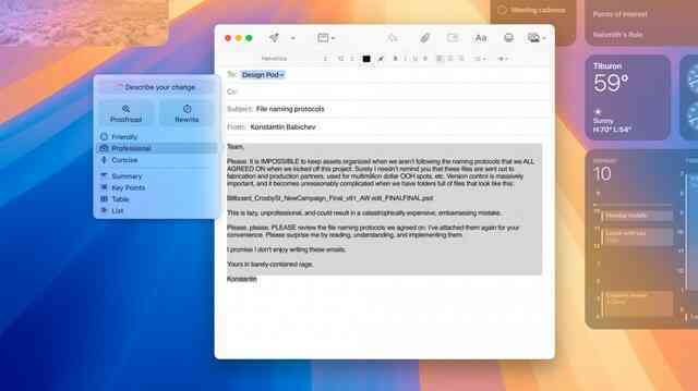 macOS Sequoia ra mắt: Tích hợp Apple Intelligence, phản chiếu màn hình iPhone, cải thiện khả năng chơi game, sắp xếp cửa sổ "bắt chước" Windows