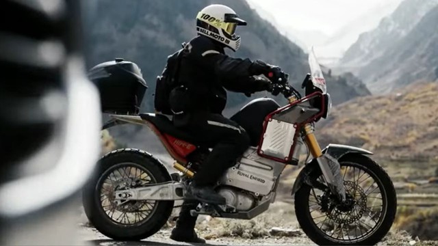 Cận cảnh chiếc xe máy điện đầu tiên của Royal Enfield- Ảnh 5. Cận cảnh chiếc xe máy điện đầu tiên của Royal Enfield- Ảnh 5.