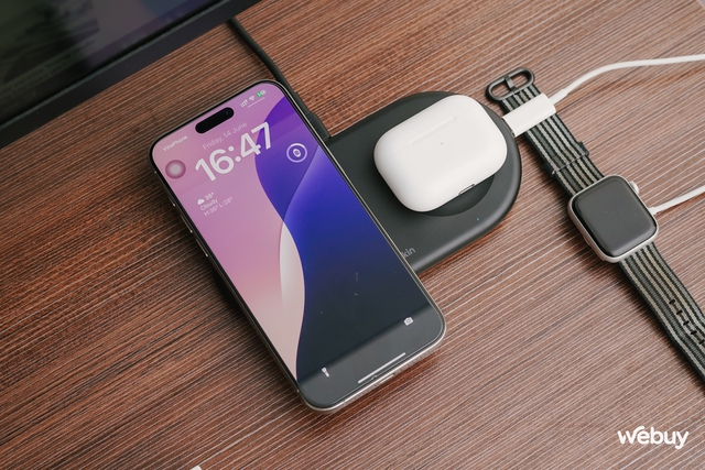 Đế sạc không dây cực xịn cho người dùng "hệ Táo": Thương hiệu có tiếng được Apple tin tưởng, 2 trong 1 nhưng lại sạc được tới 3 thiết bị cùng lúc- Ảnh 15. Đế sạc không dây cực xịn cho người dùng "hệ Táo": Thương hiệu có tiếng được Apple tin tưởng, 2 trong 1 nhưng lại sạc được tới 3 thiết bị cùng lúc- Ảnh 15.