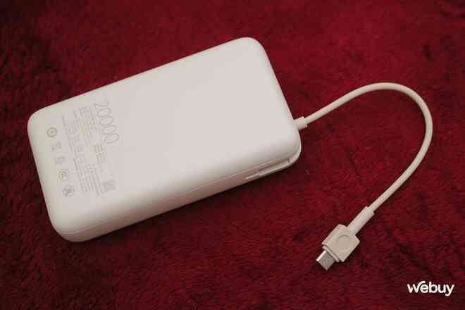 Sạc dự phòng Xiaomi đời mới cực xịn: Dung lượng 20.000mAh, công suất 33W, có tích hợp cả dây USB-C, giá chỉ chưa tới 600.000 đồng- Ảnh 6. Sạc dự phòng Xiaomi đời mới cực xịn: Dung lượng 20.000mAh, công suất 33W, có tích hợp cả dây USB-C, giá chỉ chưa tới 600.000 đồng- Ảnh 6.