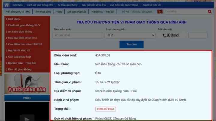 Cách tra cứu thông tin phạt nguội trên toàn quốc- Ảnh 6. Cách tra cứu thông tin phạt nguội trên toàn quốc- Ảnh 6.