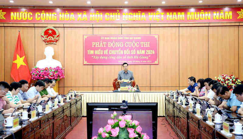 Hà Giang phát động cuộc thi tìm hiểu về chuyển đổi số năm 2024