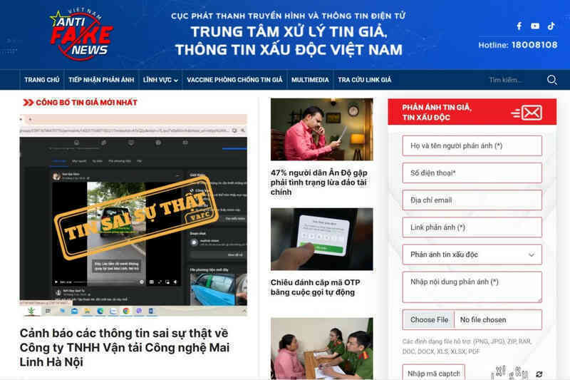 Nâng cấp phiên bản mới cho trang Chống tin giả và lan toả trên các mạng xã hội