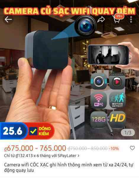 Lướt chợ mạng thấy quá trời camera mini, camera gắn củ sạc, máy báo cháy có thể bị lợi dụng để quay lén- Ảnh 16. Lướt chợ mạng thấy quá trời camera mini, camera gắn củ sạc, máy báo cháy có thể bị lợi dụng để quay lén- Ảnh 16.