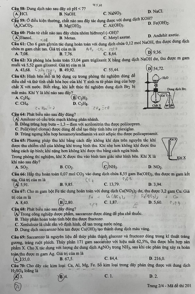 ĐÃ CÓ gợi ý đáp án môn HÓA HỌC tốt nghiệp THPT 2024, xem ngay TẠI ĐÂY - Ảnh 3. ĐÃ CÓ gợi ý đáp án môn HÓA HỌC tốt nghiệp THPT 2024, xem ngay TẠI ĐÂY - Ảnh 3.