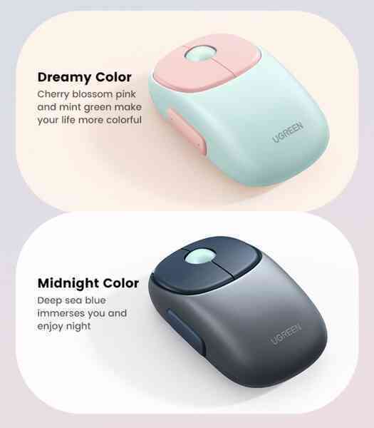 Dùng thử chuột Bluetooth Ugreen: Màu đẹp lạ, nút yên tĩnh, pin 3 tháng, cách cắm sạc người dùng Apple Magic Mouse muốn cũng không có- Ảnh 3. Dùng thử chuột Bluetooth Ugreen: Màu đẹp lạ, nút yên tĩnh, pin 3 tháng, cách cắm sạc người dùng Apple Magic Mouse muốn cũng không có- Ảnh 3.