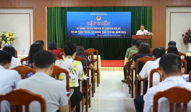 Yên Bái tập huấn kỹ năng tuyên truyền về chuyển đổi số, an toàn thông tin mạng