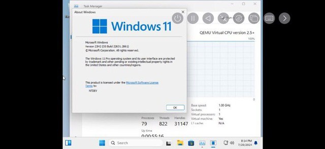 Cài đặt thành công Windows 11 lên iPhone 15 Pro: Khởi động mất... 20 phút- Ảnh 4. Cài đặt thành công Windows 11 lên iPhone 15 Pro: Khởi động mất... 20 phút- Ảnh 4.