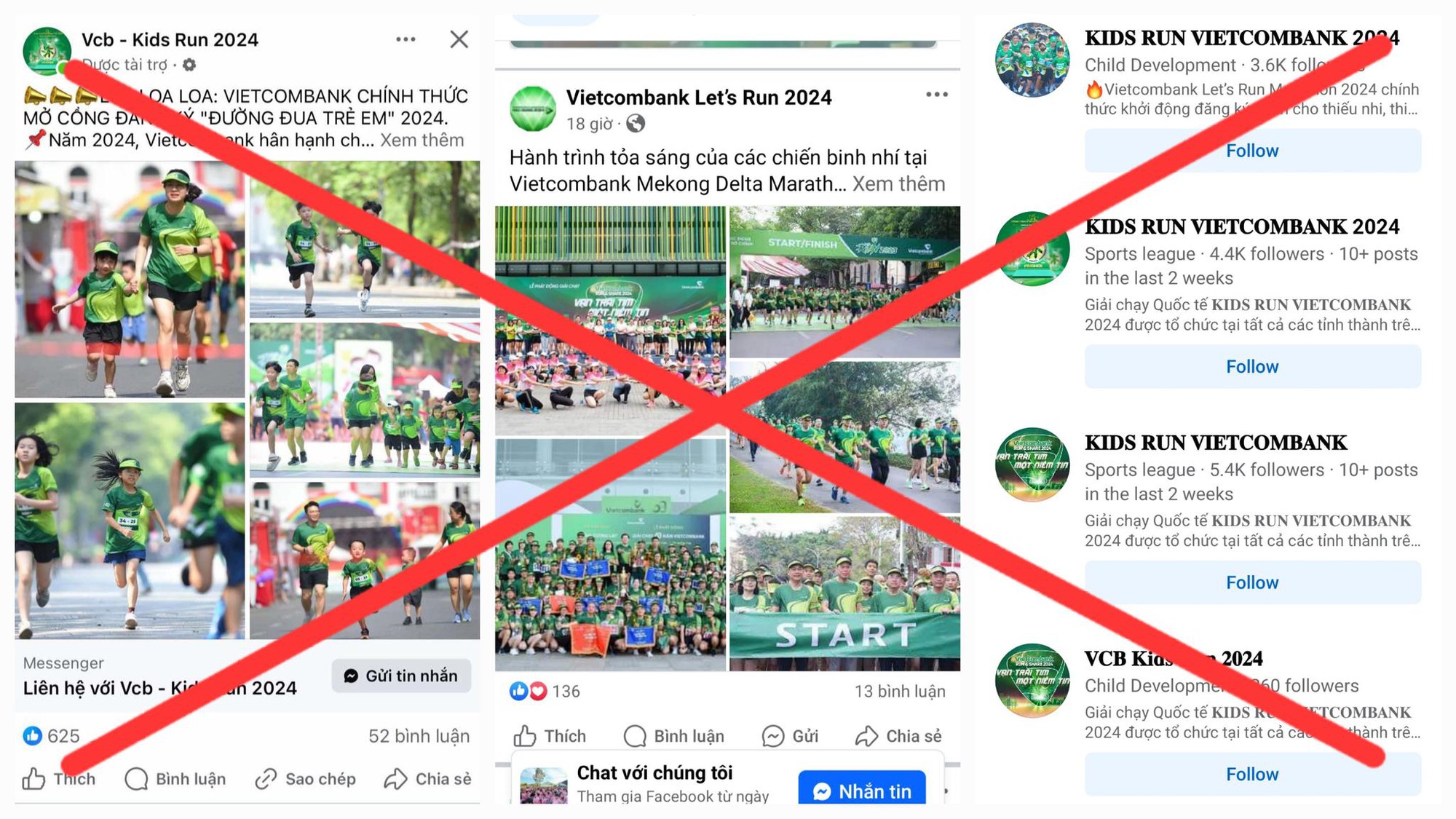 Xuất hiện chiêu lừa đảo mới: Lập fanpage giả mạo các giải chạy của nhà băng