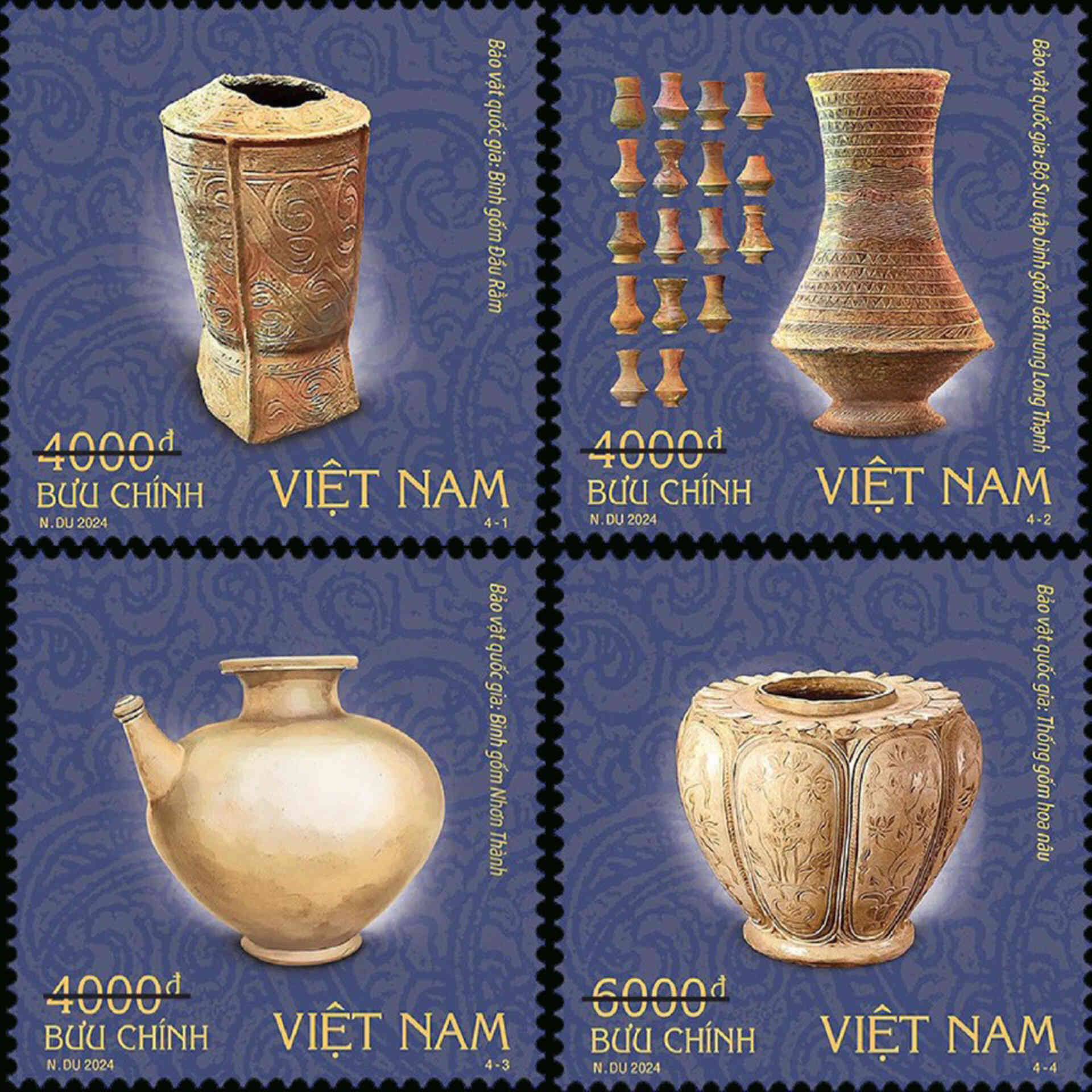 Bộ TT&TT phát hành bộ tem bưu chính thứ 3 về bảo vật quốc gia Việt Nam