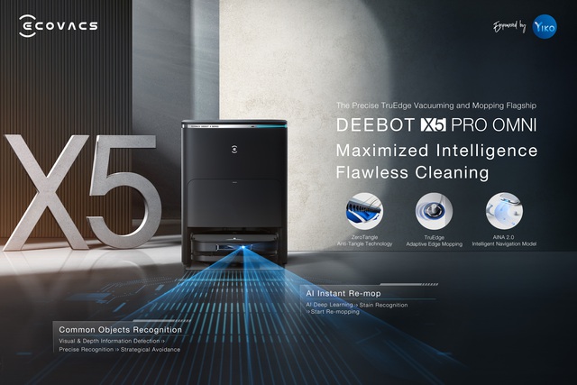 Ecovacs ra mắt Deebot T30s Combo và X5 Pro Omni: Kết hợp 3 món trong 1, lau hút toàn diện, đá chân là tự động đi dọn nhà- Ảnh 7. Ecovacs ra mắt Deebot T30s Combo và X5 Pro Omni: Kết hợp 3 món trong 1, lau hút toàn diện, đá chân là tự động đi dọn nhà- Ảnh 7.