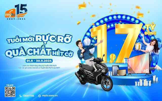 Tham gia chương trình Tuổi mới rực rỡ - Quà chất hết cỡ cùng MyTV