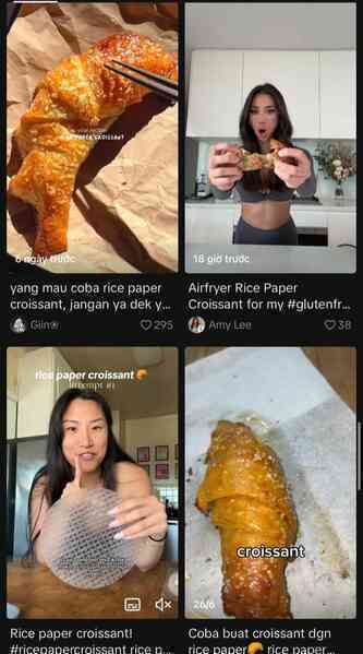 Cả thế giới phát sốt với trào lưu làm bánh Croissant bằng bánh tráng Việt Nam