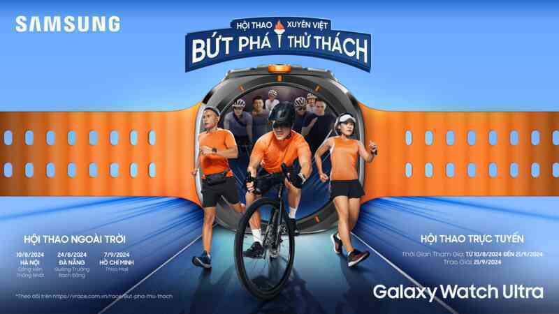 Không khí sôi động tại Hội thao xuyên Việt do Samsung tổ chức: Galaxy Watch Ultra nhận được sự quan tâm lớn- Ảnh 4. Không khí sôi động tại Hội thao xuyên Việt do Samsung tổ chức: Galaxy Watch Ultra nhận được sự quan tâm lớn- Ảnh 4.