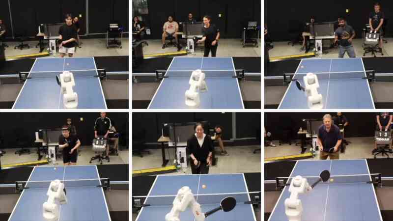 Xem robot của Google đánh bại con người khi chơi bóng bàn
