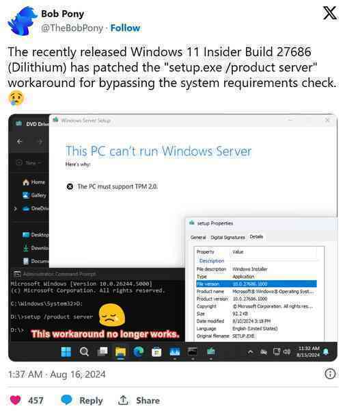Microsoft bắt đầu chặn người dùng "vượt rào" cài đặt Windows 11 trên máy không đáp ứng yêu cầu hệ thống