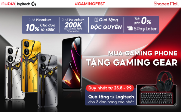 Gaming Fest: Nubia & Logitech "chiêu đãi" siêu deal và quà khủng