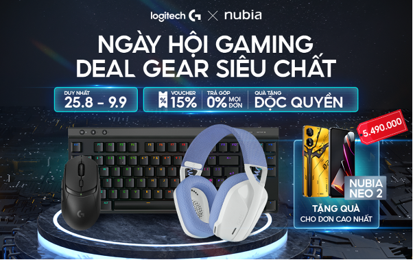 Gaming Fest: Nubia & Logitech "chiêu đãi" siêu deal và quà khủng- Ảnh 3. Gaming Fest: Nubia & Logitech "chiêu đãi" siêu deal và quà khủng- Ảnh 3.