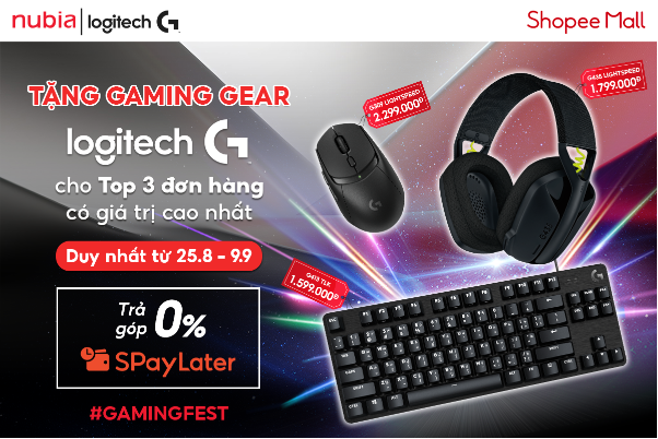 Gaming Fest: Nubia & Logitech "chiêu đãi" siêu deal và quà khủng- Ảnh 4. Gaming Fest: Nubia & Logitech "chiêu đãi" siêu deal và quà khủng- Ảnh 4.