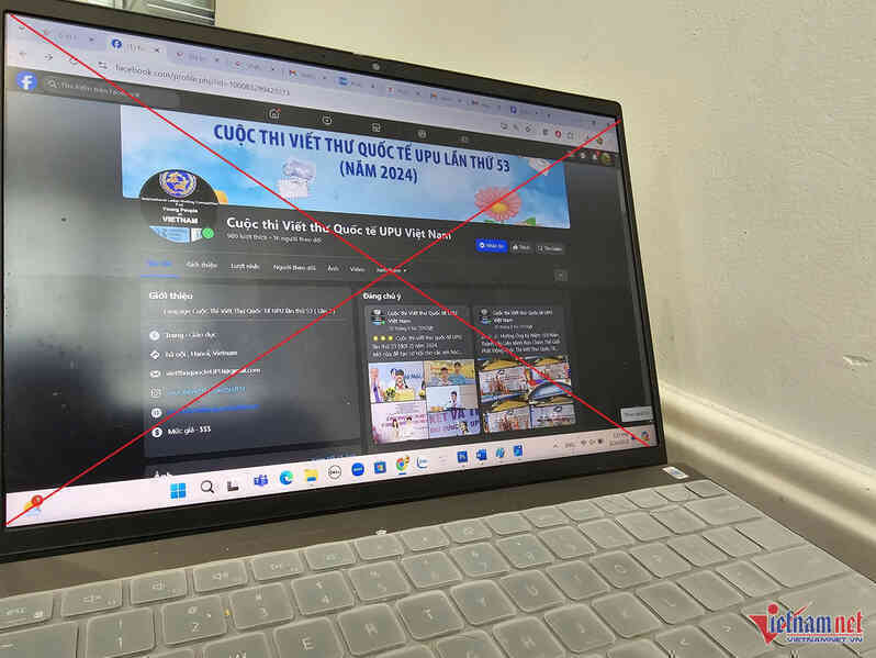 Xuất hiện fanpage mạo danh cuộc thi viết thư UPU để lừa phụ huynh, học sinh