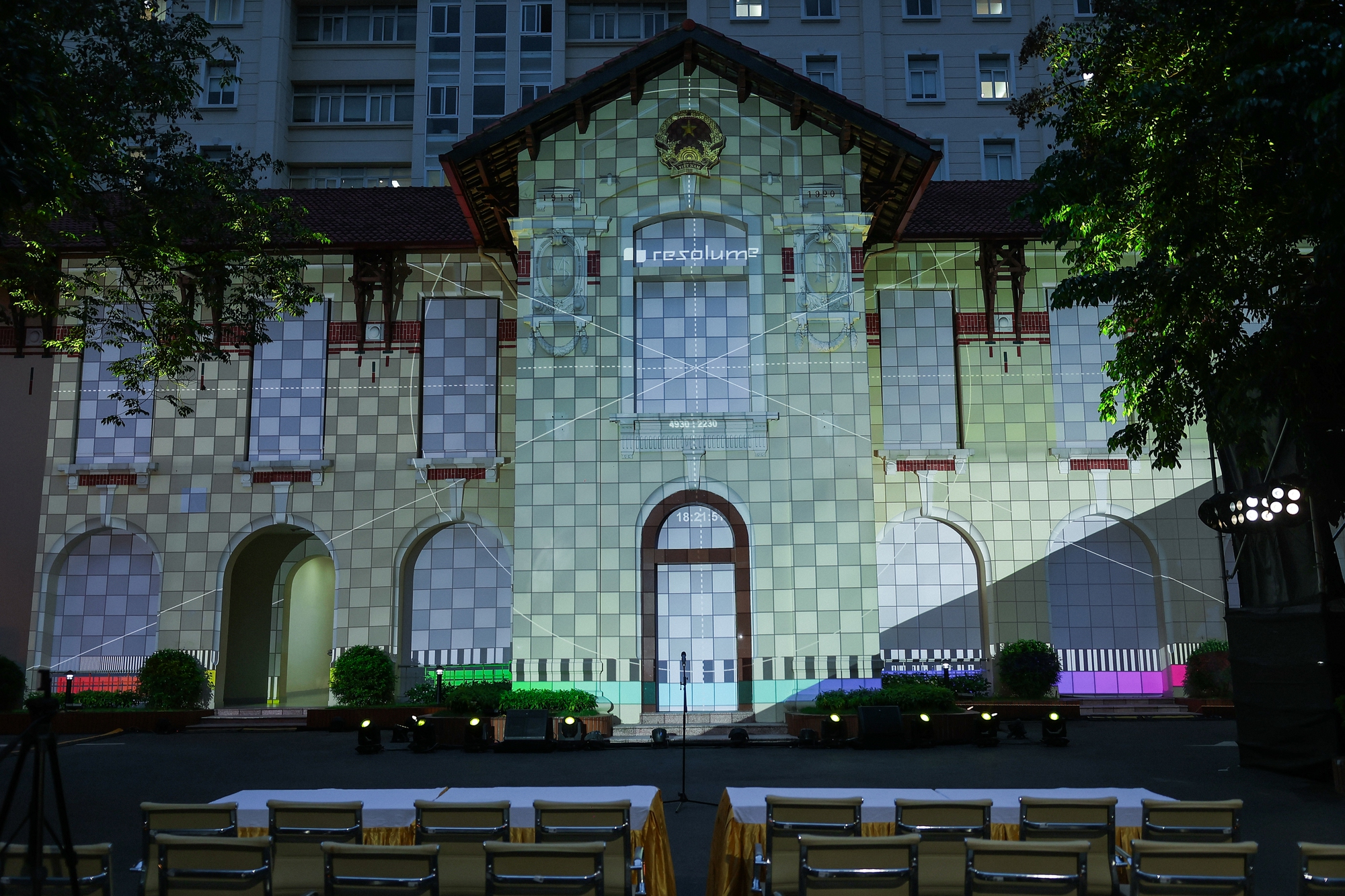 Ấn tượng trình chiếu 3D Mapping nhân kỷ niệm 79 năm ngành Thông tin và Truyền thông- Ảnh 16. Ấn tượng trình chiếu 3D Mapping nhân kỷ niệm 79 năm ngành Thông tin và Truyền thông- Ảnh 16.