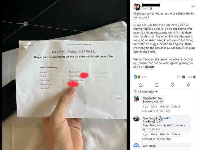Nhận phòng khách sạn đặt online, người dùng sững sờ khi toàn bộ thông tin thẻ tín dụng bị tiết lộ, kể cả mã số bảo mật
