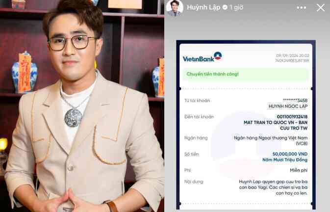 Trước khi "check var" sao kê từ Ủy ban MTTQVN, nhìn lại số tiền các nghệ sĩ, doanh nhân Việt đã ủng hộ bà con mùa bão lũ- Ảnh 8. Trước khi "check var" sao kê từ Ủy ban MTTQVN, nhìn lại số tiền các nghệ sĩ, doanh nhân Việt đã ủng hộ bà con mùa bão lũ- Ảnh 8.