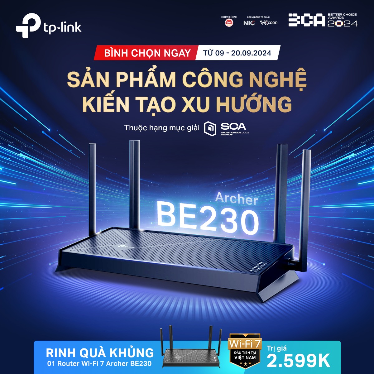 TP-Link tặng người dùng router WiFi 7 đầu tiên Việt Nam khi bình chọn tại Better Choice Awards 2024- Ảnh 2. TP-Link tặng người dùng router WiFi 7 đầu tiên Việt Nam khi bình chọn tại Better Choice Awards 2024- Ảnh 2.