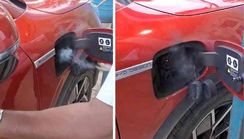 Sạc xe như chơi xổ số: BYD Atto 3 bất ngờ bốc cháy cổng sạc, hãng từ chối bảo hành- Ảnh 3. Sạc xe như chơi xổ số: BYD Atto 3 bất ngờ bốc cháy cổng sạc, hãng từ chối bảo hành- Ảnh 3.