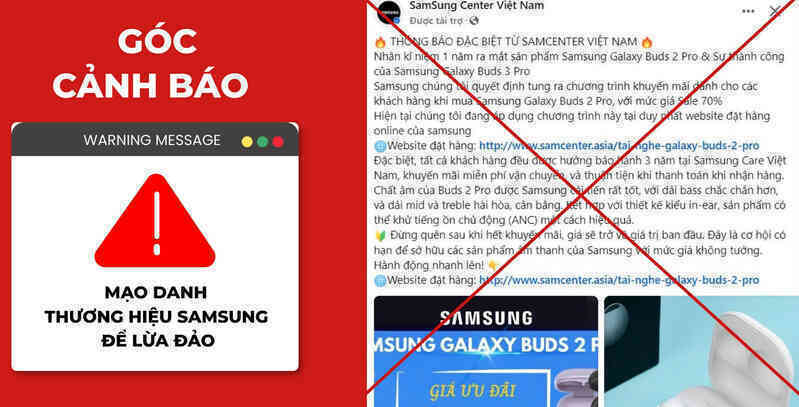 Mạo danh các thương hiệu lớn tạo khuyến mại giả để lừa người dùng Việt