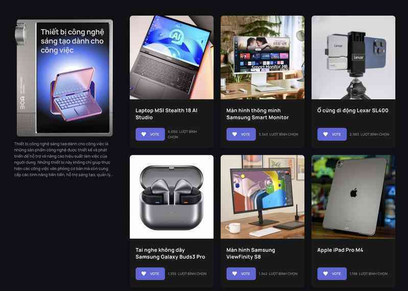 Smart Choice Awards đóng cổng bình chọn: Trăm nghìn lượt vote, số liệu rõ ràng nhưng chưa phải kết quả cuối- Ảnh 3. Smart Choice Awards đóng cổng bình chọn: Trăm nghìn lượt vote, số liệu rõ ràng nhưng chưa phải kết quả cuối- Ảnh 3.