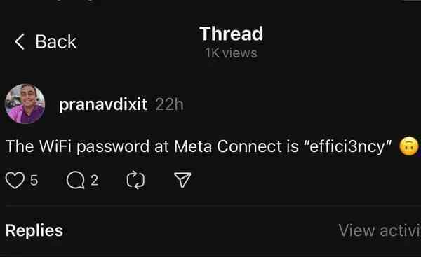 Mật khẩu Wi-Fi của Meta tiết lộ điều gì?