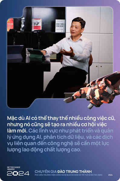 Phó Viện trưởng Viện Công nghệ Blockchain và Trí tuệ nhân tạo ABAII - Ông Đào Trung Thành: AI không phải 'Cây Đũa Thần', doanh nghiệp cần cân nhắc áp dụng theo nhu cầu thực tế- Ảnh 7. Phó Viện trưởng Viện Công nghệ Blockchain và Trí tuệ nhân tạo ABAII - Ông Đào Trung Thành: AI không phải 'Cây Đũa Thần', doanh nghiệp cần cân nhắc áp dụng theo nhu cầu thực tế- Ảnh 7.