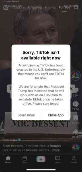 TikTok ngừng hoạt động tại Mỹ, Apple, Google xóa ứng dụng