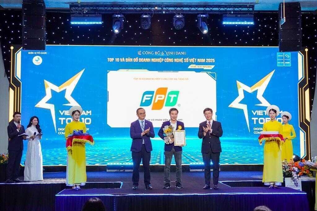 Internet FPT, FPT Camera và F-Safe được vinh danh tại Vietnam Top 10 Tech and Map 2025