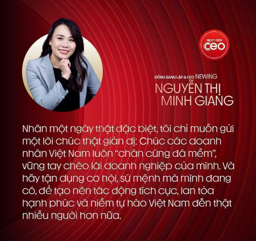 Đồng sáng lập & CEO Newing Nguyễn Thị Minh Giang: Tôi tin thế hệ lãnh đạo Việt tiếp theo sẽ vừa có trí tuệ toàn cầu, vừa có trái tim Việt Nam- Ảnh 9.