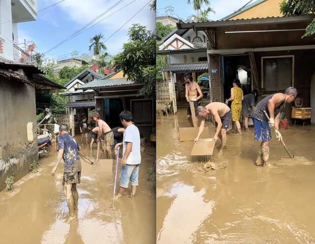 Du lịch Việt Nam đúng đợt mưa bão, khách Tây có thêm trải nghiệm mới: Dân mạng xem vừa buồn cười vừa thích thú