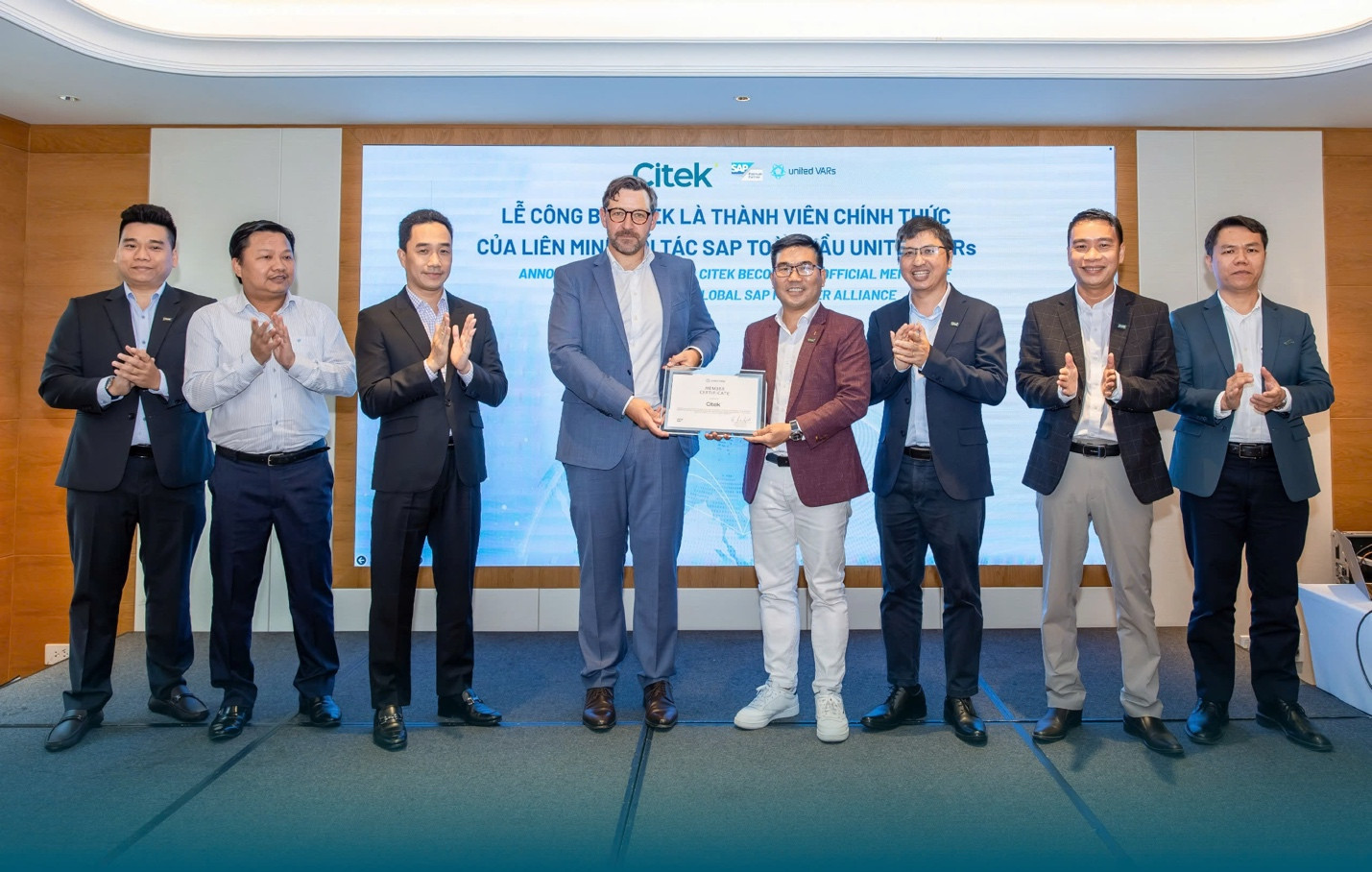 Citek gia nhập United VARs, được công nhận SAP Platinum Partner