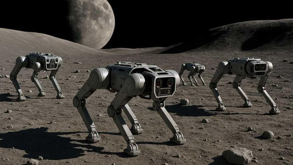 Trung Quốc thử nghiệm chó robot để khám phá những bí mật được giữ kín nhất trên Mặt Trăng- Ảnh 2. Trung Quốc thử nghiệm chó robot để khám phá những bí mật được giữ kín nhất trên Mặt Trăng- Ảnh 2.