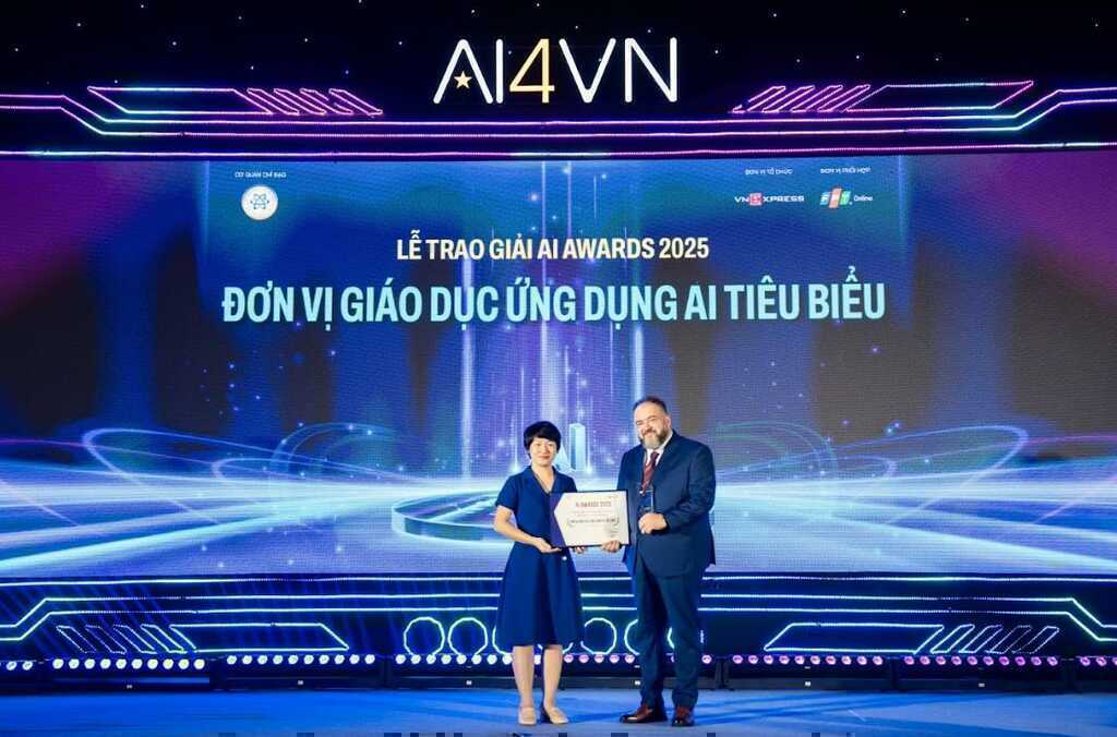 Trường Đại học Anh Quốc Việt Nam được vinh danh đơn vị ứng dụng AI xuất sắc