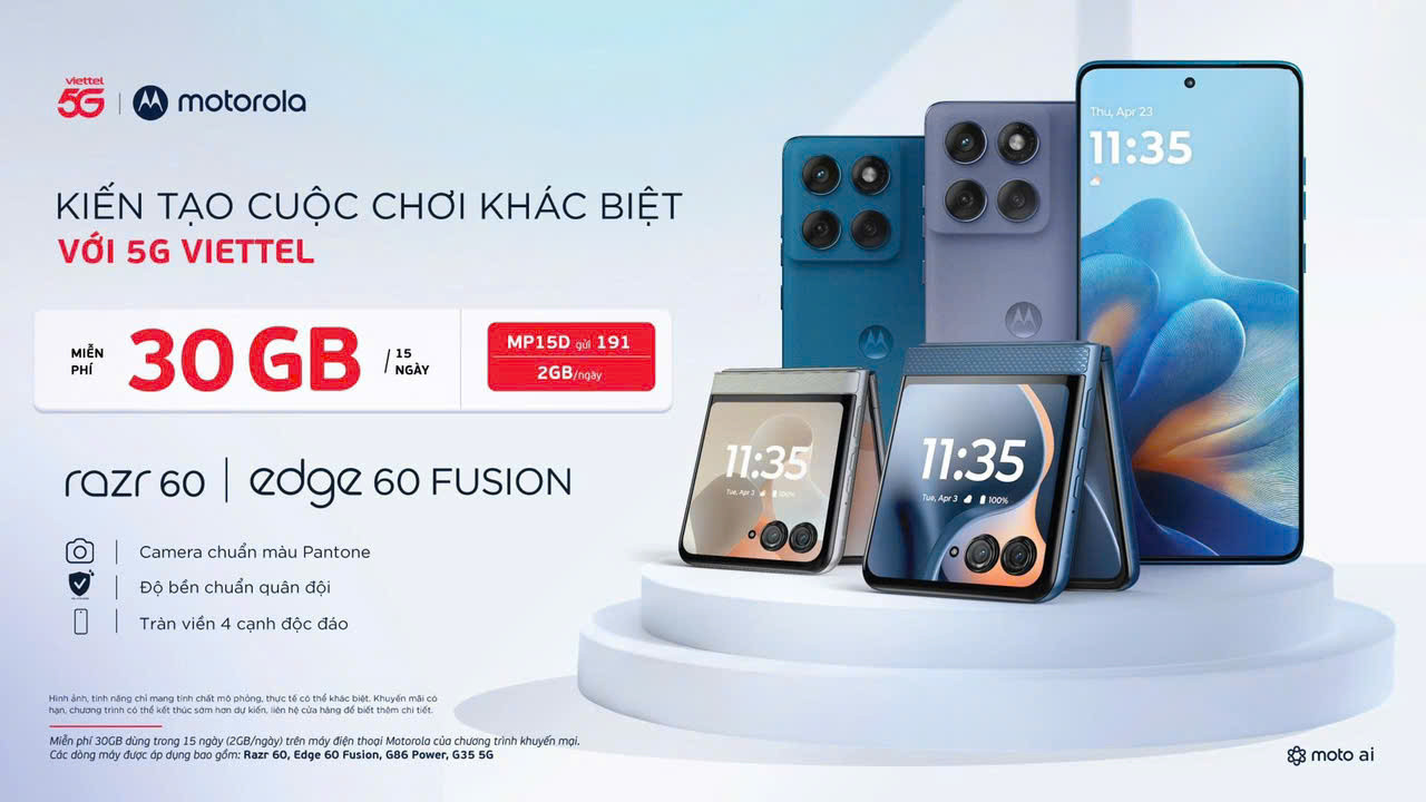 Viettel đồng hành cùng Motorola trong chiến dịch quay trở lại Việt Nam