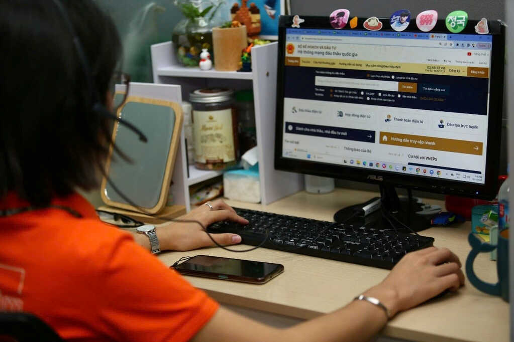 Nâng cấp giao diện và menu chức năng Hệ thống mạng đấu thầu quốc gia