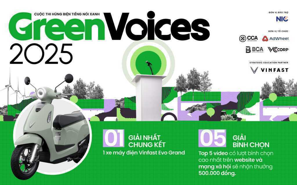 Chung kết Green Voices 2025 treo thưởng lớn: Quán quân Đại học Hà Nội tuyên bố “hãy coi chừng” khi nhắm tới chiếc VinFast Evo Grand Lite dành cho ngôi vị cao nhất- Ảnh 2.